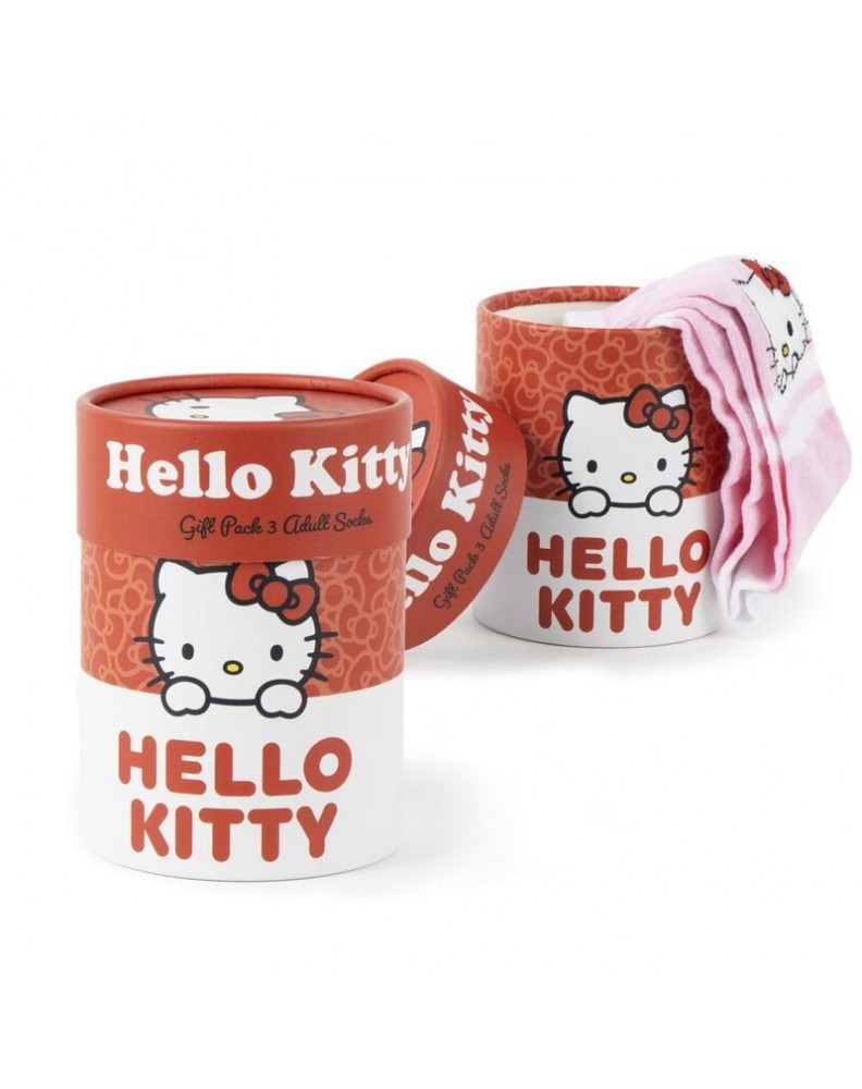 SET OF 3 HELLO KITTY ADULT SOCKS