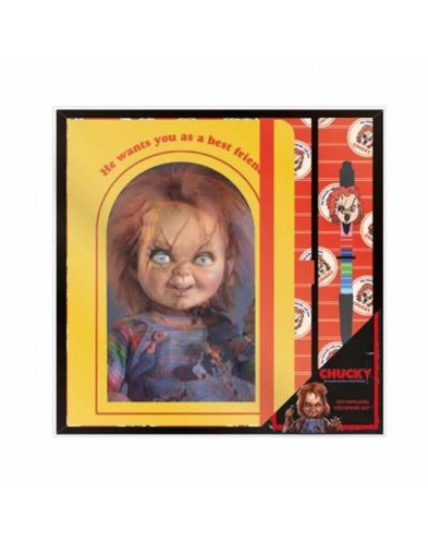 CHUCKY STATIONERY SET: NOTEBOOK AND PEN