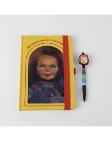 SET DE PAPELERÍA CHUCKY CUADERNO Y BOLÍGRAFO