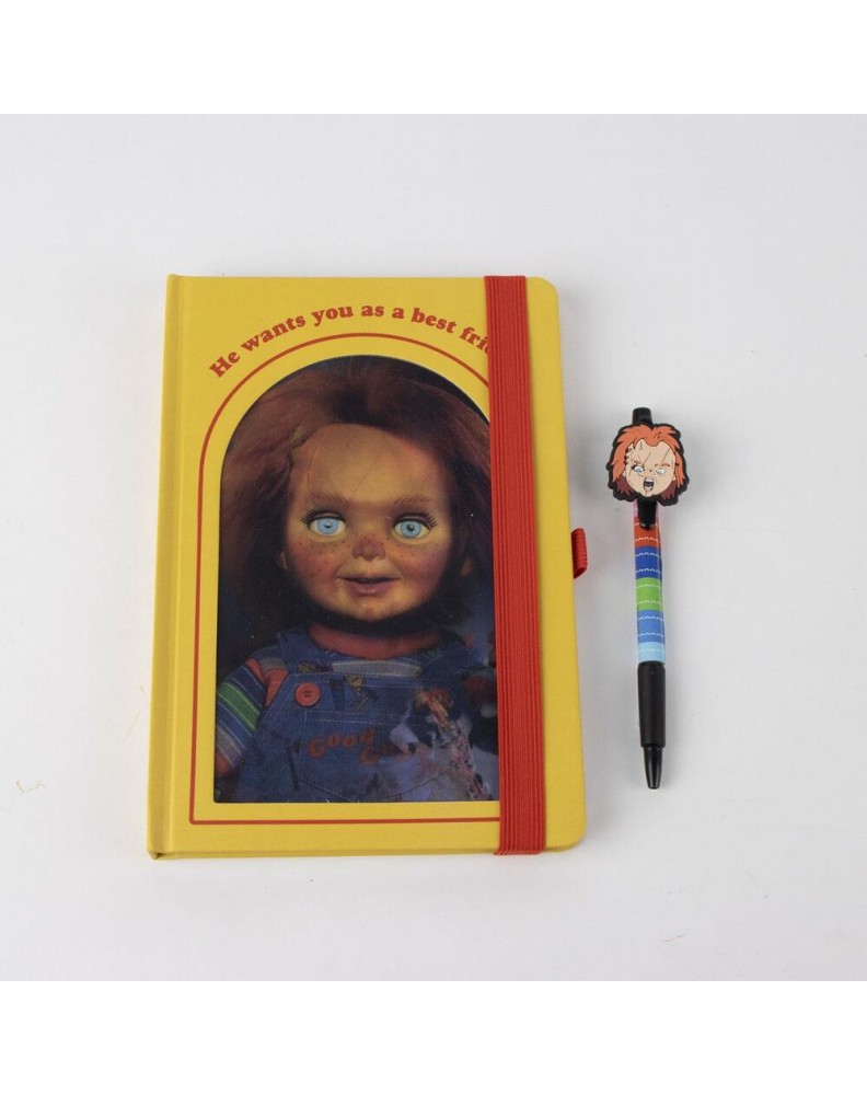 SET DE PAPELERÍA CHUCKY CUADERNO Y BOLÍGRAFO
