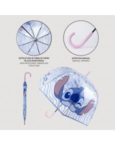 PARAGUAS MANUAL STITCH DE 60 CM PARA ADULTOS