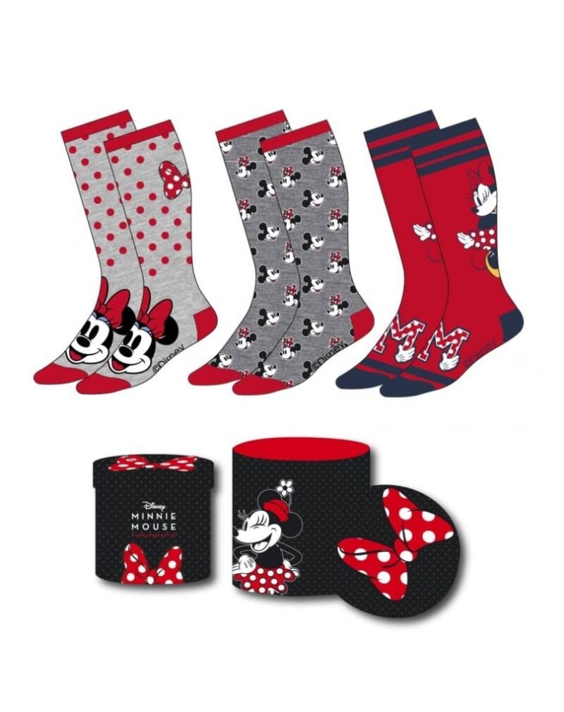 PACK CALCETINES 3 PIEZAS MINNIE MOUSE TALLA 36-43