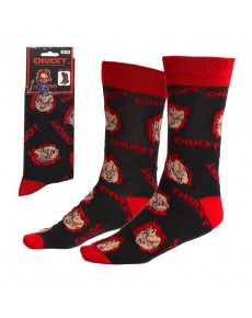 CALCETINES CHUCKY 38-45 - GRIS OSCURO Y ROJO