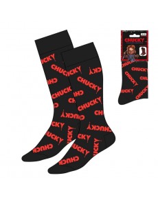 CALCETINES NEGROS CHUCKY LOGO 38-45