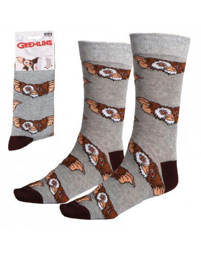 GREMLINS GREY COTTON SOCKS SIZE 36/43