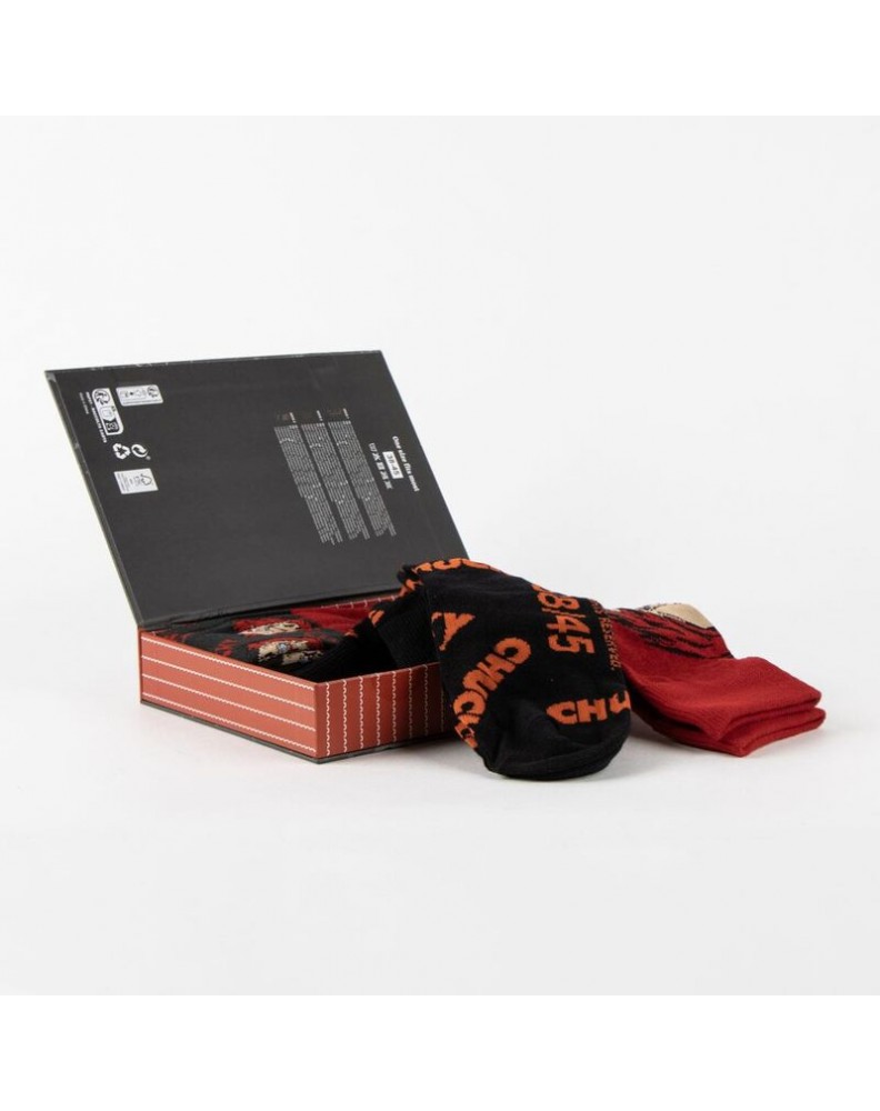 PACK OF 3 PAIRS OF CHUCKY SOCKS SIZE 38-45