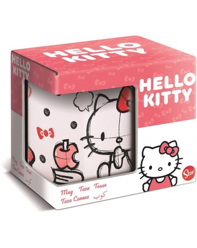 TAZA CERAMICA 325 ML EN CAJA REGALO HELLO KITTY