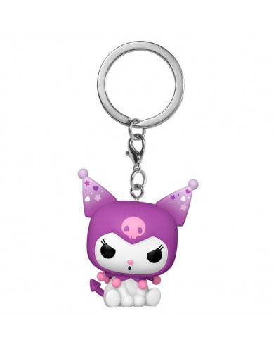 KEYCHAIN FUNKO-KUROMI GRUMPY-HELLO KITTY 20TH ANNIVERSARY
