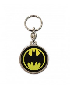 SD TOYS BATMAN LOGO DC UNIVERSE ROUND METAL KEYCHAIN
