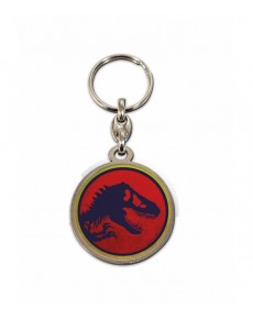JURASSIC PARK LOGO ROUND KEYCHAIN