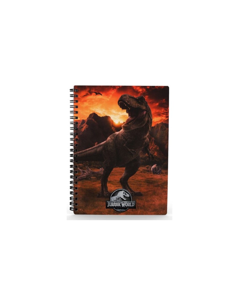 3D EFFECT NOTEBOOK INTO THE WILD JURASSIC WORLD