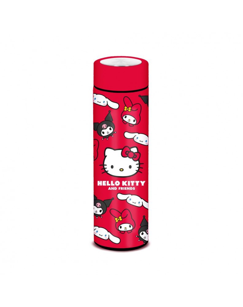 BOTELLA ACERO INOX-BLOCK FACES HELLO KITTY AND FRIENDS-500ML