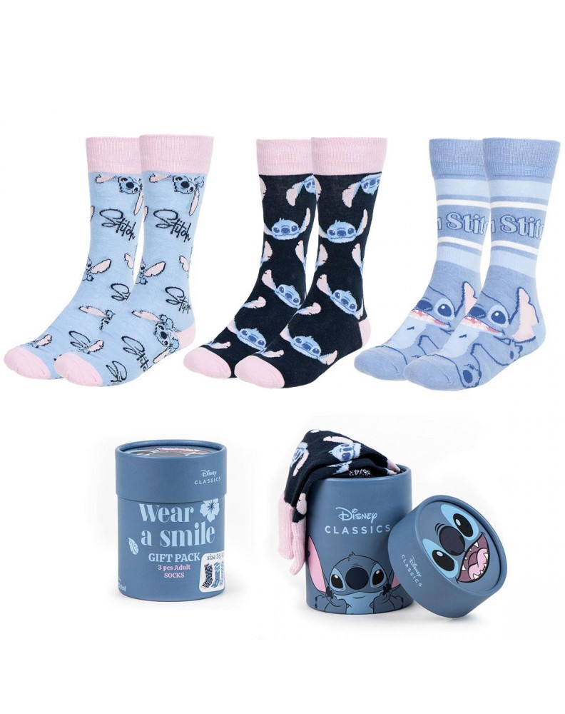 SET OF 3 STITCH ADULT SOCKS