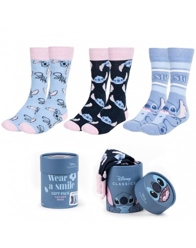 SET OF 3 STITCH ADULT SOCKS