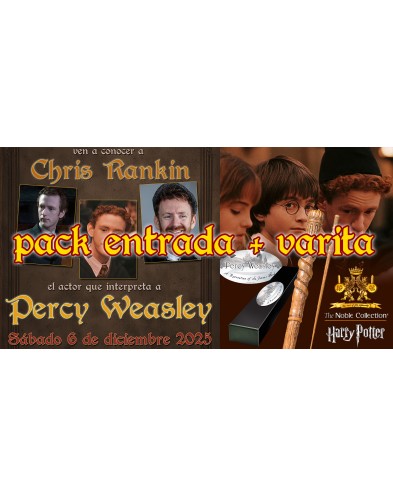 Pack Entrada Percy Weasley 10:15 + Varita Percy Weasley
