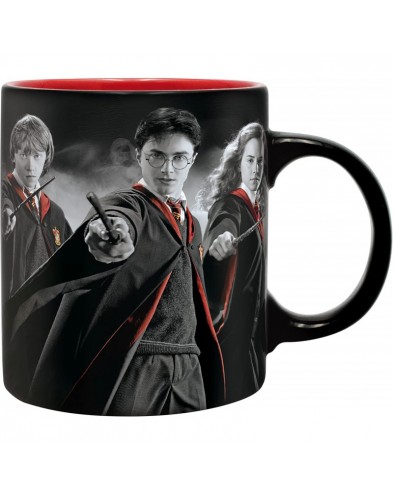 PACK HARRY POTTER -MUG320ML + KEYCHAIN + NOTEBOOK HARRY RON HERMIONE