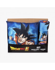 SET MANTA POLAR 100X140 + COJIN 35X35 DRAGON BALL