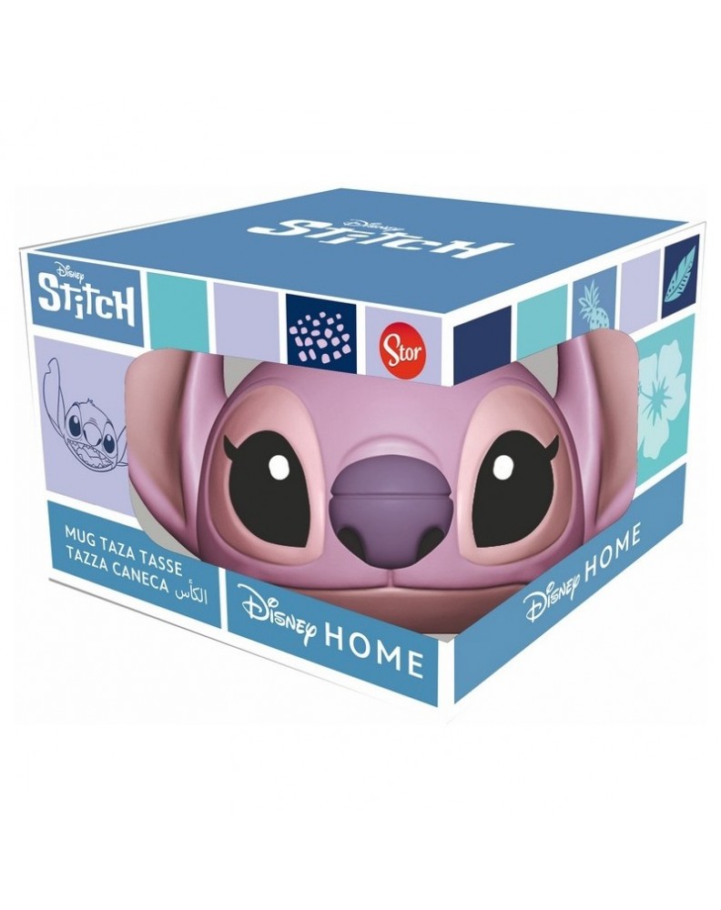 TAZA 3D CERAMICA ANGEL-LILO & STITCH 400ML