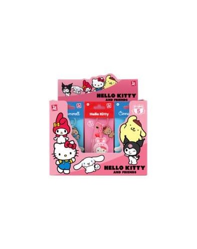 HELLO KITTY AND FRIENDS YUME KEYCHAIN & STRAP PEACH SERIES