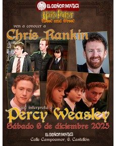 ENTRADA PERCY WEASLEY - CHRIS RANKIN (1 autógrafo + 1 selfie)