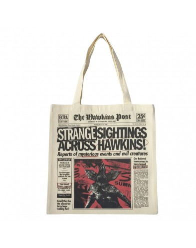 BOLSA SHOPPING STRANGER THINGS “NEWSPAPER”