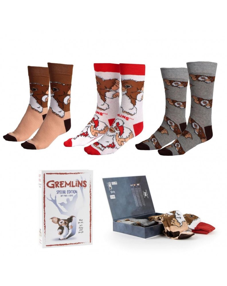 PACK DE CALCETINES GREMLINS 3 PIEZAS MULTICOLOR TALLA ÚNICA