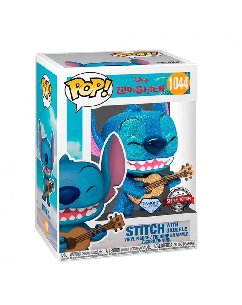 FUNKO POP! VINYL (EXC) STITCH CON UKELELE (VERSIÓN DIAMANTE) - LILO & STITCH