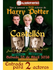 ENTRADA -CASTELLÓN- JOSH HERDMAN Y JAMIE WAYLETT - (1 autógrafo + 1 selfie por cada actor)