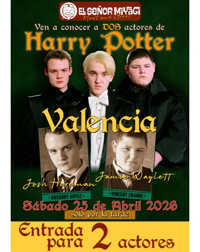 ENTRADA -VALENCIA- JOSH HERDMAN Y JAMIE WAYLETT - (1 autógrafo + 1 selfie por cada actor)