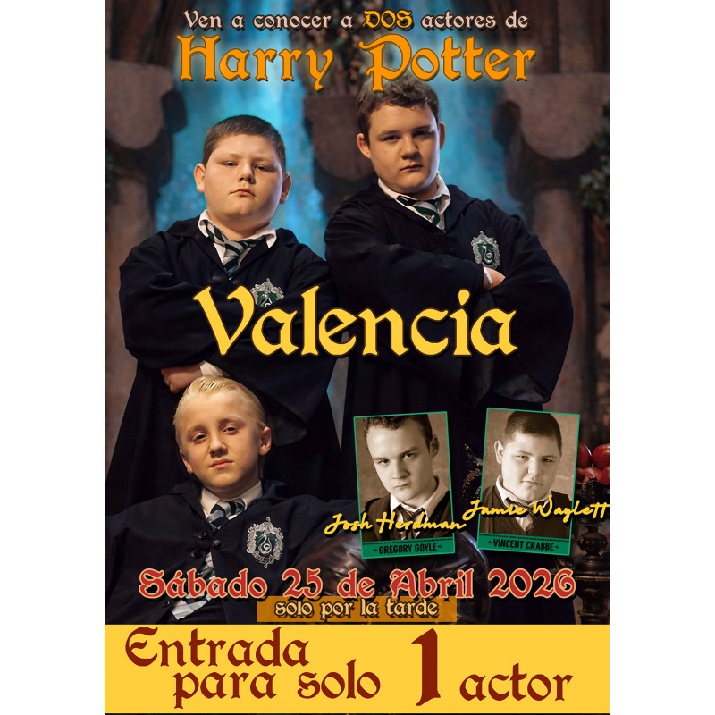ENTRADA -VALENCIA-SOLO UN ACTOR- JOSH HERDMAN Y JAMIE WAYLETT - (1 autógrafo + 1 selfie)