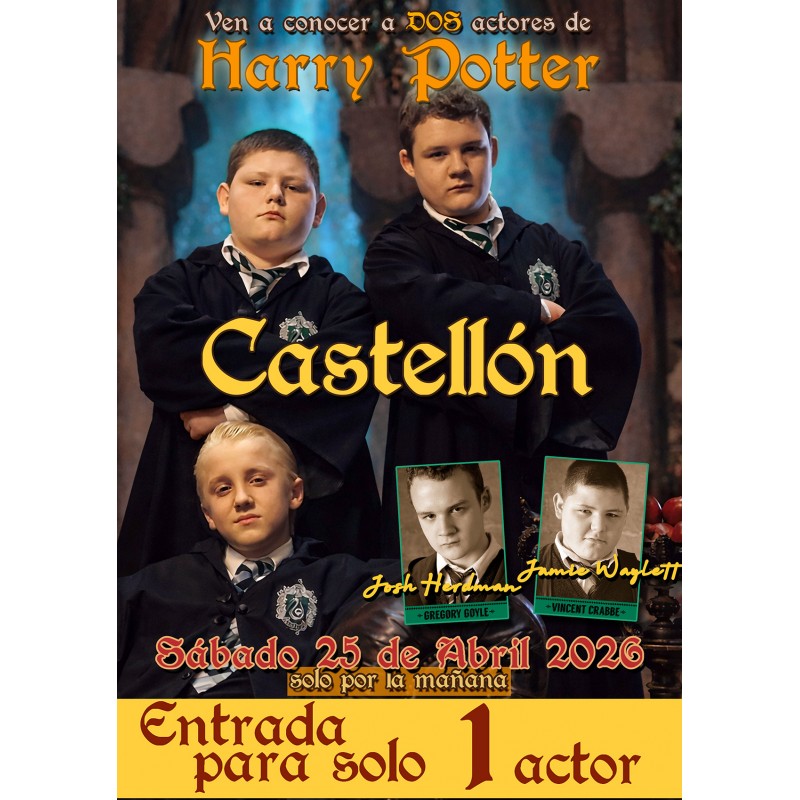 ENTRADA -CASTELLÓN-SOLO UN ACTOR- JOSH HERDMAN Y JAMIE WAYLETT - (1 autógrafo + 1 selfie)