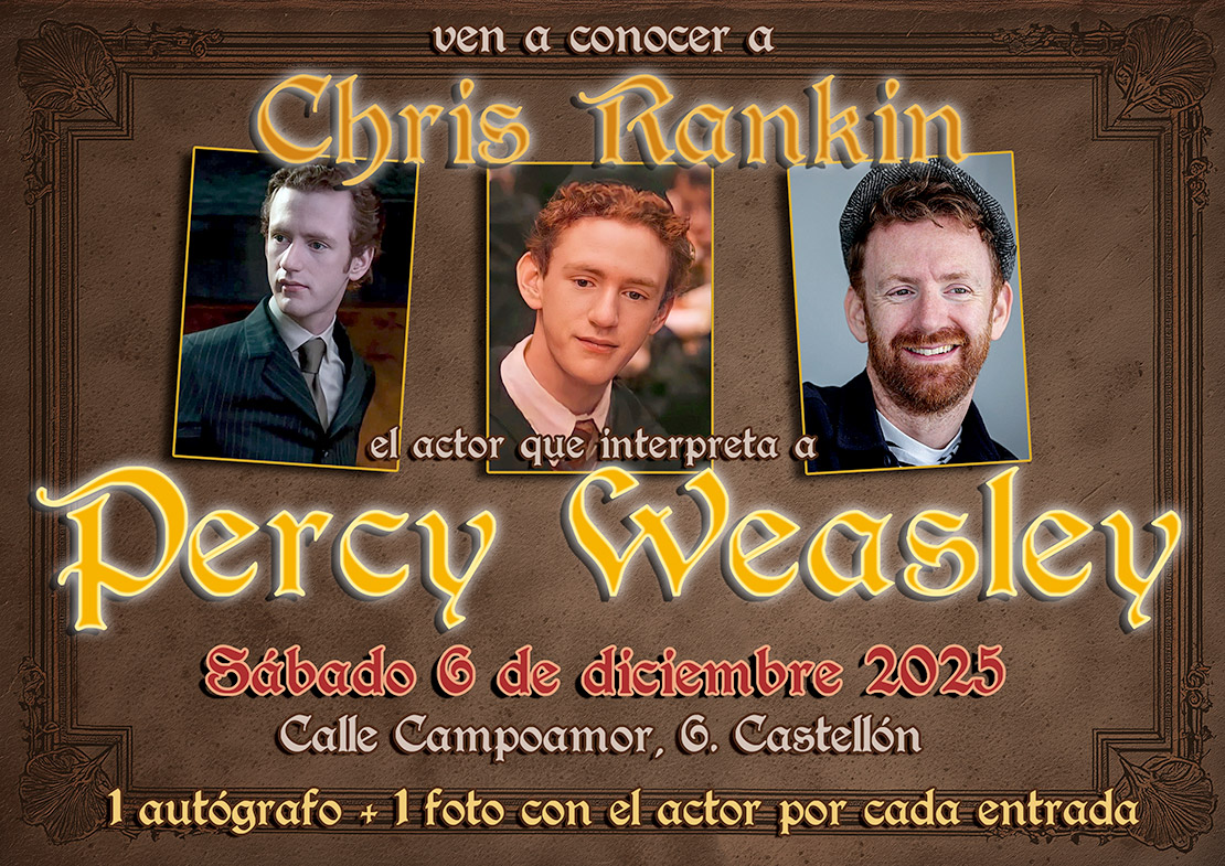 Entrada Percy Weasley - Chris Rankin 6 de diciembre 2025
